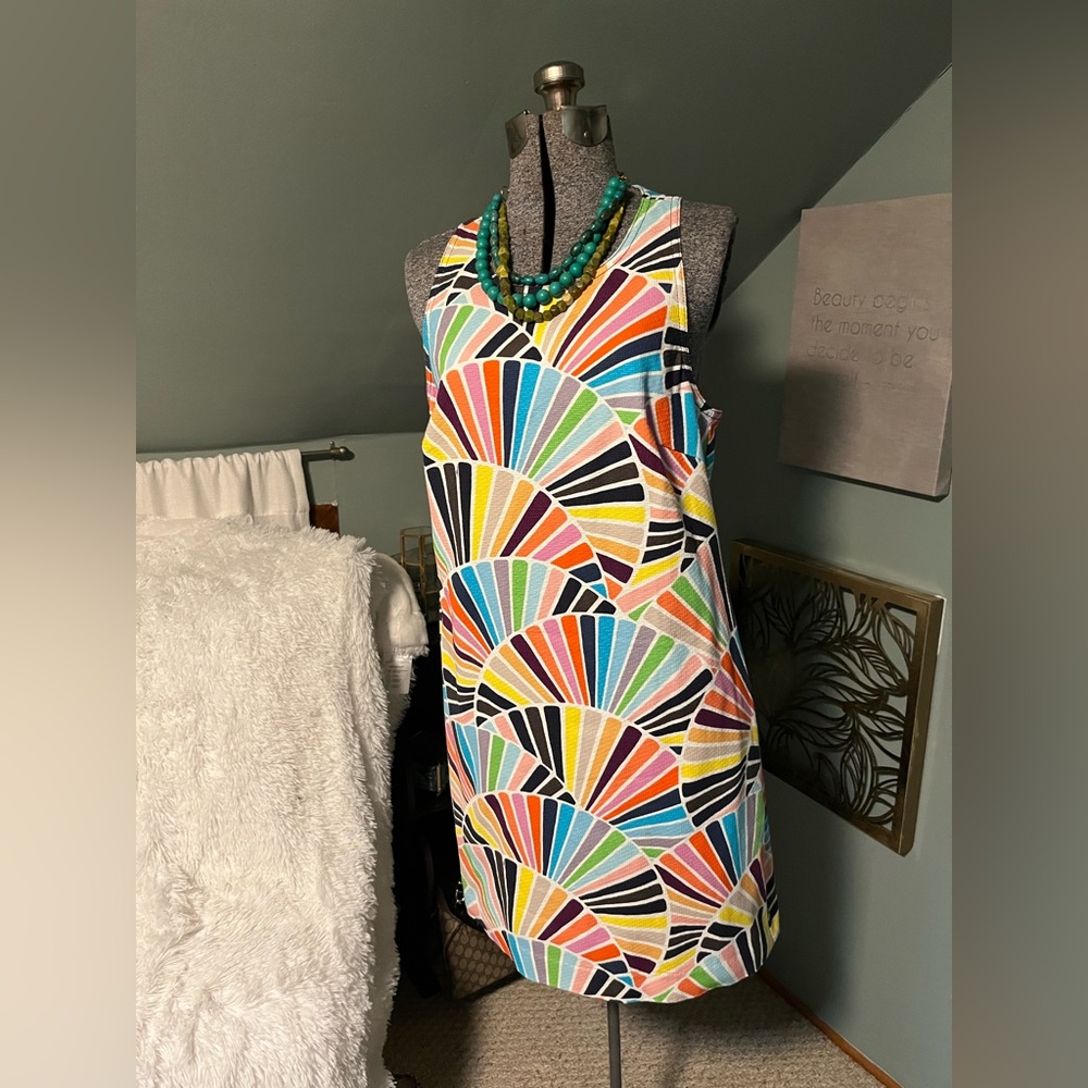 Trina Turk colorful racer back dress